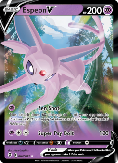 Espeon V - pokemon TCG Card
