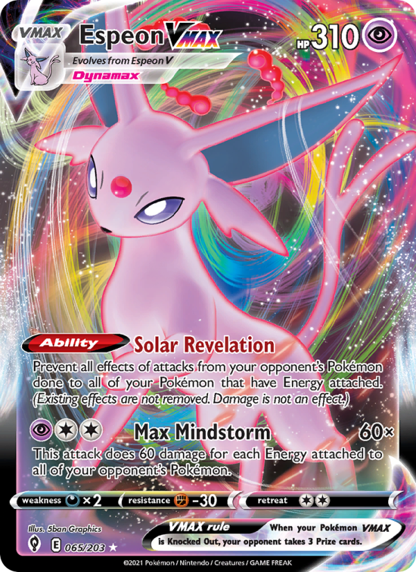 Espeon VMAX - Pokémon TCG Card