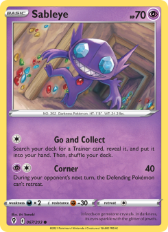 Sableye - pokemon TCG Card