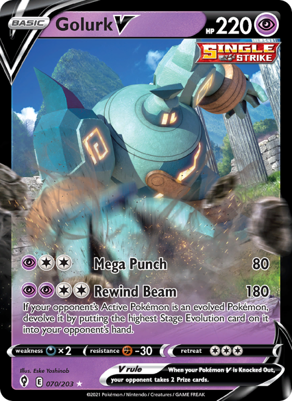 Golurk V - Pokémon TCG Card