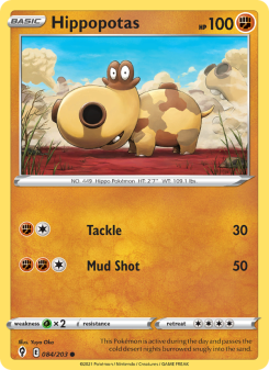 Hippopotas - pokemon TCG Card