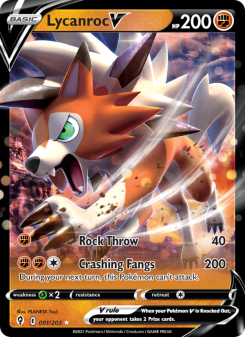 Lycanroc V - pokemon TCG Card