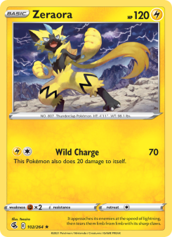 Zeraora - pokemon TCG Card