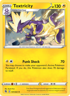 Toxtricity - pokemon TCG Card