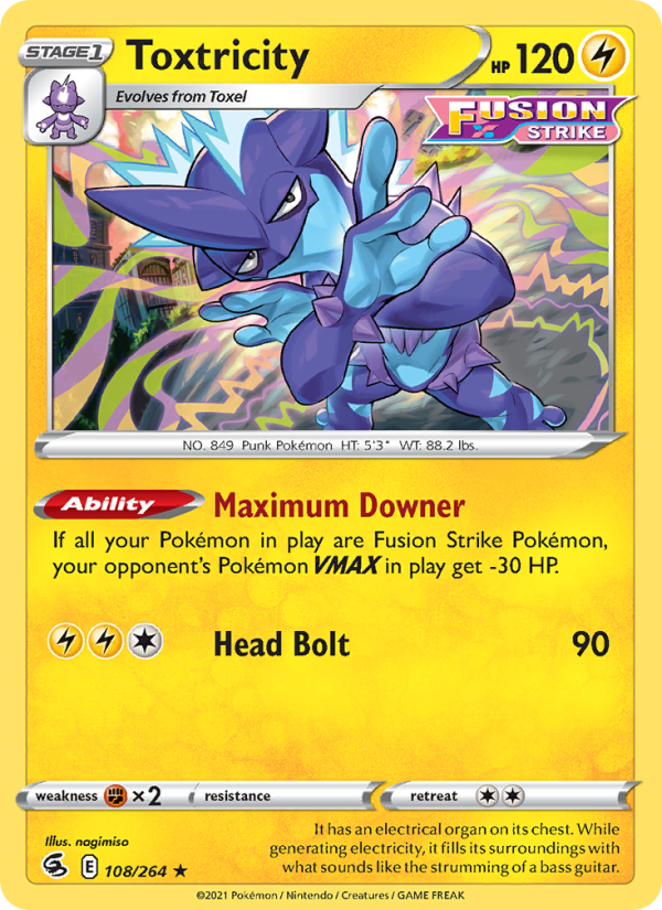 Toxtricity - Pokémon TCG Card
