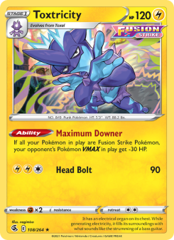 Toxtricity - pokemon TCG Card