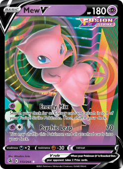 Mew V - pokemon TCG Card