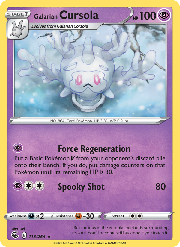 Galarian Cursola - Pokémon TCG Card