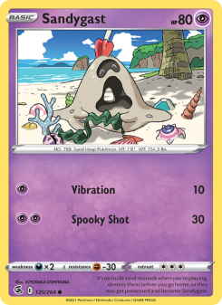 Sandygast - pokemon TCG Card