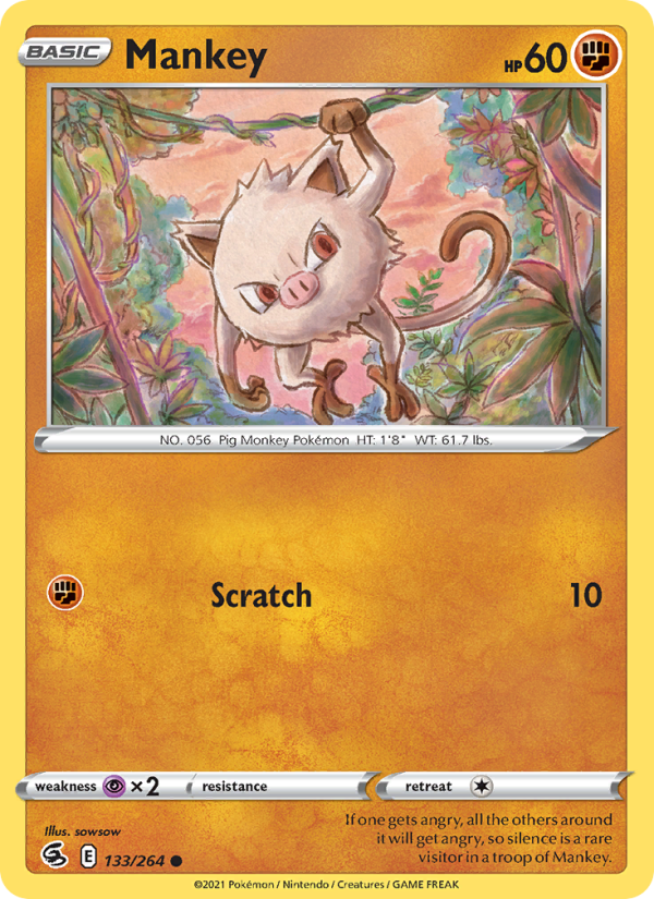 Mankey - Pokémon TCG Card