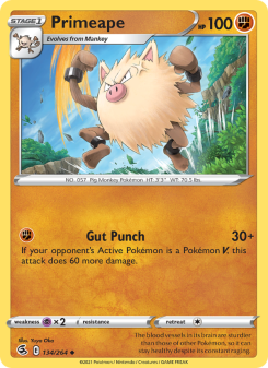 Primeape - pokemon TCG Card
