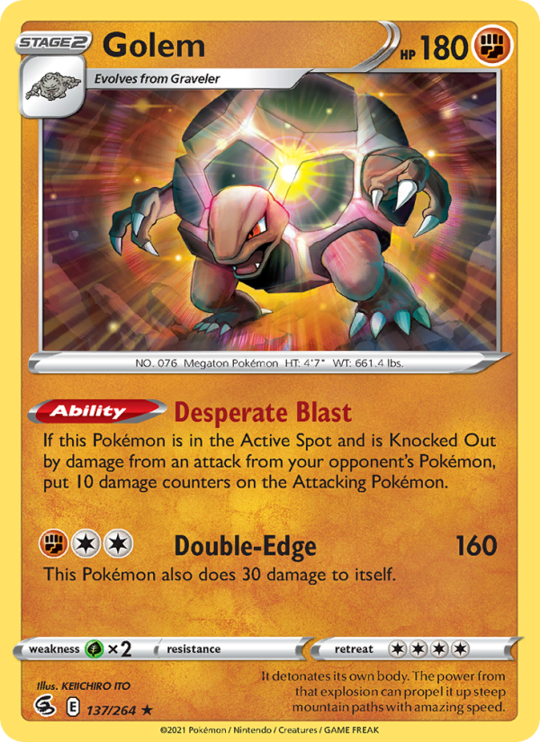 Golem - Pokémon TCG Card