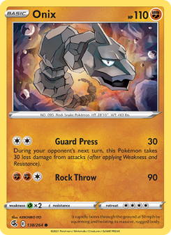 Onix - pokemon TCG Card