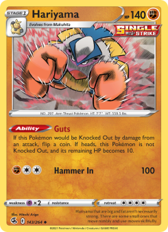 Hariyama - pokemon TCG Card