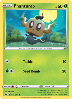 Phantump - pokemon TCG Card