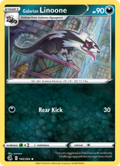 Galarian Linoone - pokemon TCG Card