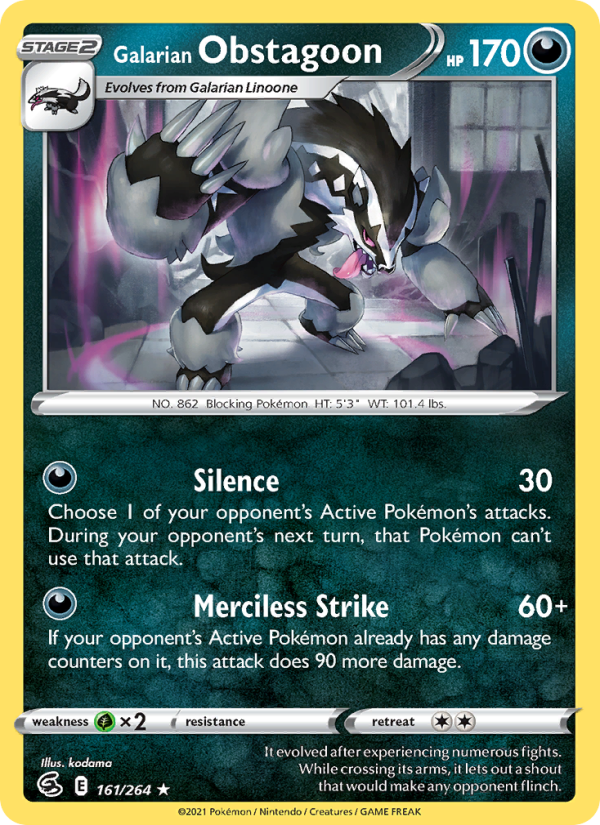 Galarian Obstagoon - Pokémon TCG Card