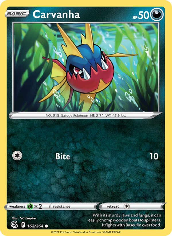 Carvanha - Pokémon TCG Card