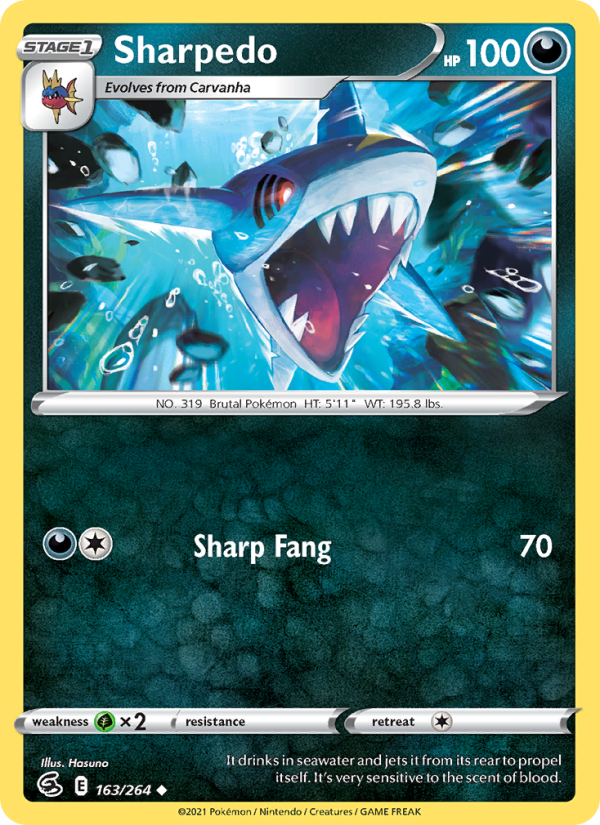 Sharpedo - Pokémon TCG Card