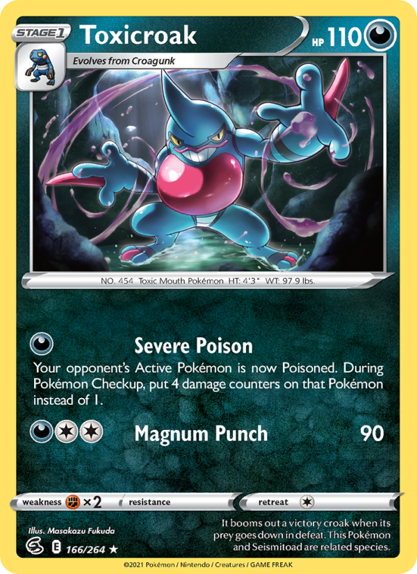 Toxicroak - Pokémon TCG Card