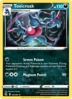 Toxicroak - pokemon TCG Card