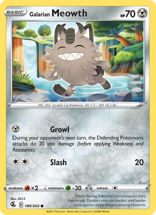 Galarian Meowth - Pokémon TCG Card
