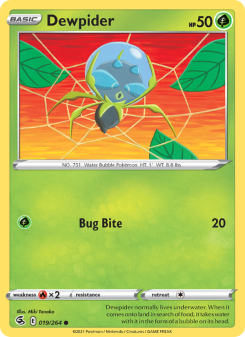Dewpider - pokemon TCG Card