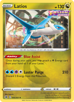 Latios - pokemon TCG Card