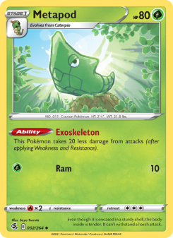 Metapod - pokemon TCG Card