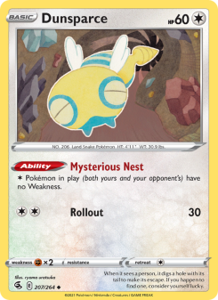 Dunsparce - pokemon TCG Card