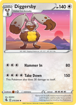 Diggersby - pokemon TCG Card