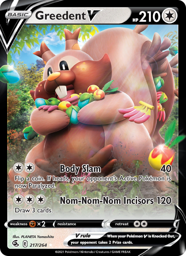 Greedent V - Pokémon TCG Card