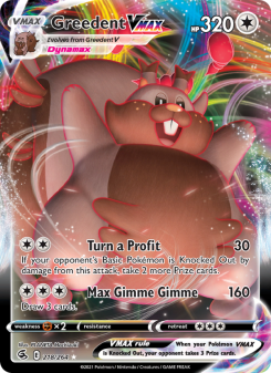 Greedent VMAX - pokemon TCG Card