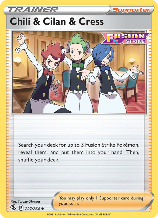 Chili & Cilan & Cress - Pokémon TCG Card