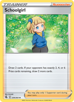 Schoolgirl - pokemon TCG Card