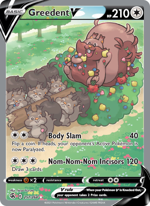 Greedent V - Pokémon TCG Card