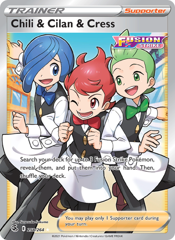 Chili & Cilan & Cress - Pokémon TCG Card