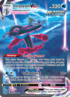 Inteleon VMAX - pokemon TCG Card