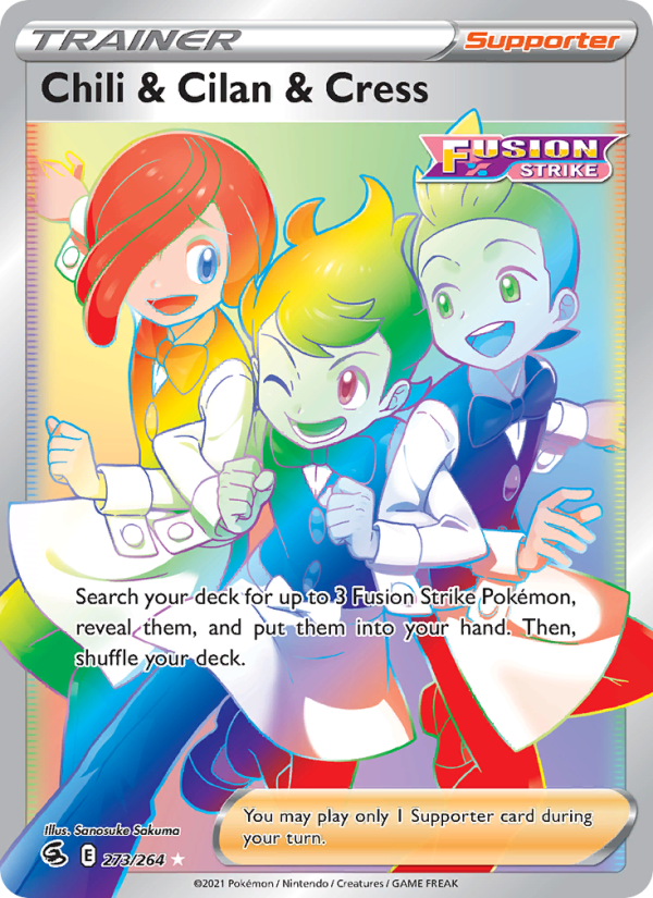 Chili & Cilan & Cress - Pokémon TCG Card