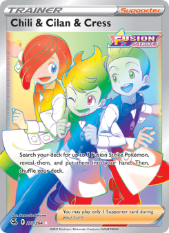 Chili & Cilan & Cress - pokemon TCG Card