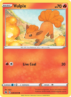 Vulpix - pokemon TCG Card