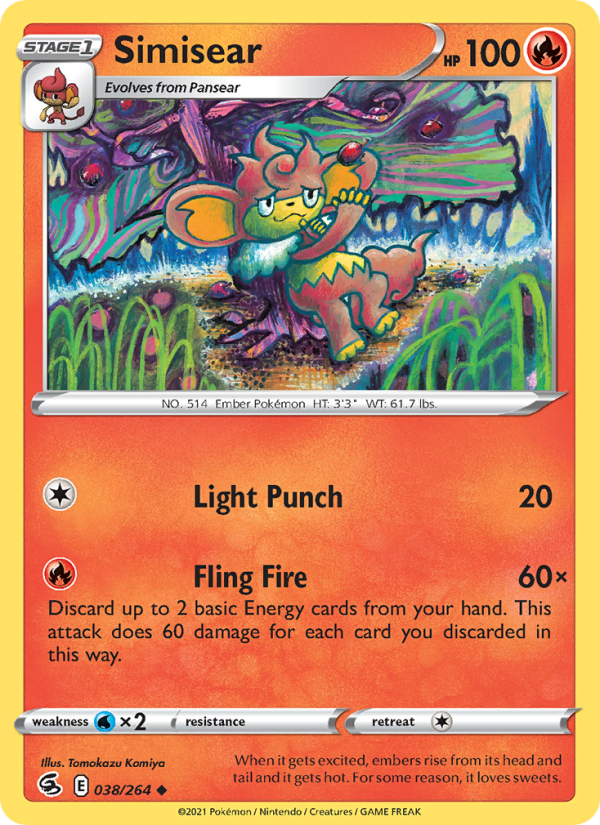 Simisear - Pokémon TCG Card