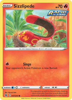 Sizzlipede - pokemon TCG Card