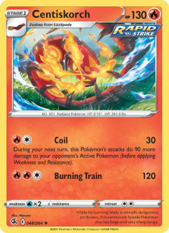 Centiskorch - pokemon TCG Card