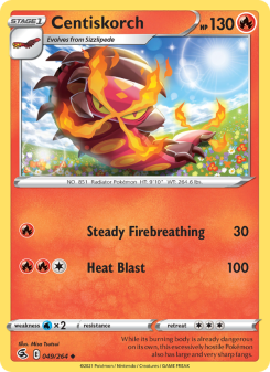 Centiskorch - pokemon TCG Card