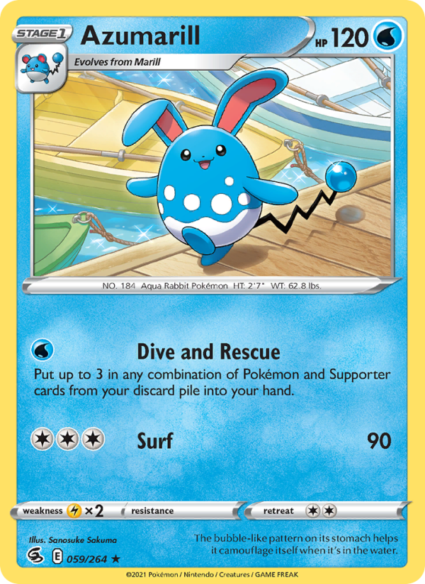 Azumarill - Pokémon TCG Card