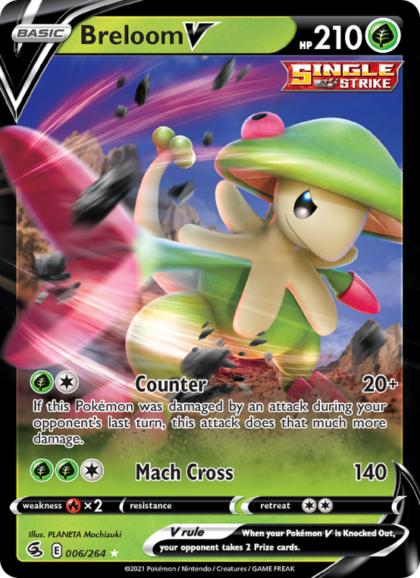 Breloom V - Pokémon TCG Card