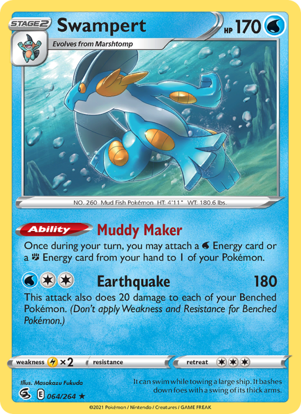 Swampert - Pokémon TCG Card