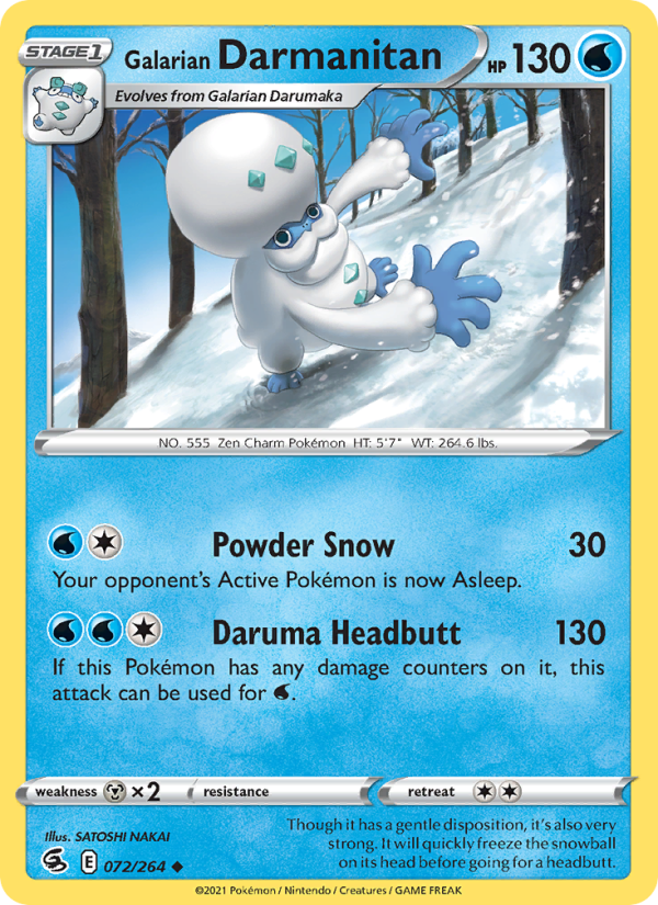 Galarian Darmanitan - Pokémon TCG Card