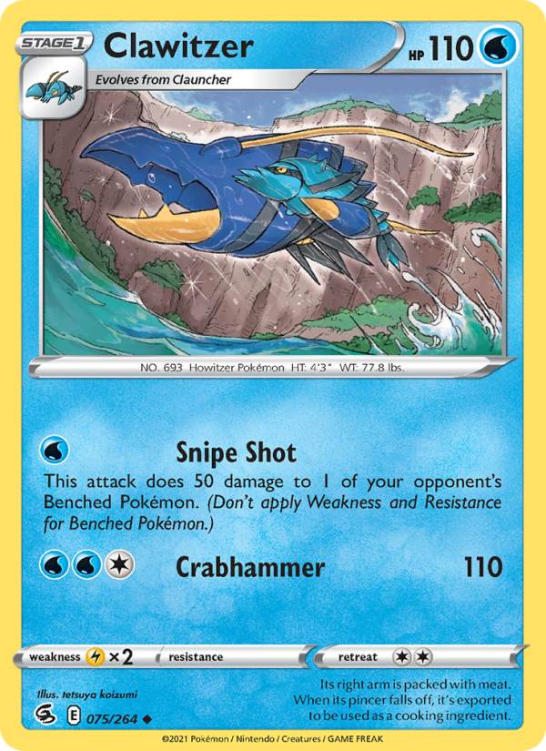 Clawitzer - Pokémon TCG Card
